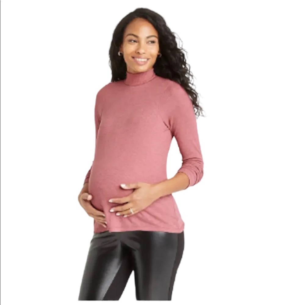 The Nines by Hatch Dusty Rose Maternity Top NWT